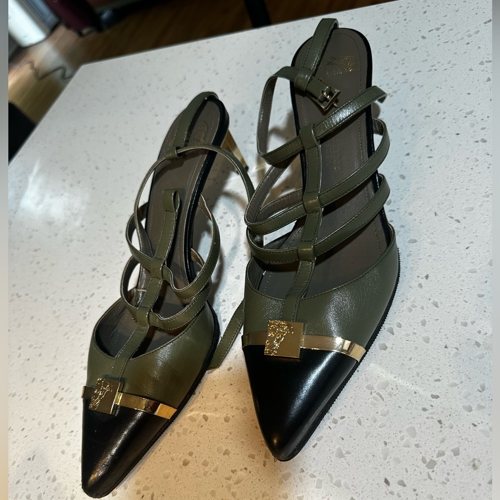 Versace slingback pumps